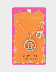 GEMINI CHARM PENDANT LIGHT PINK