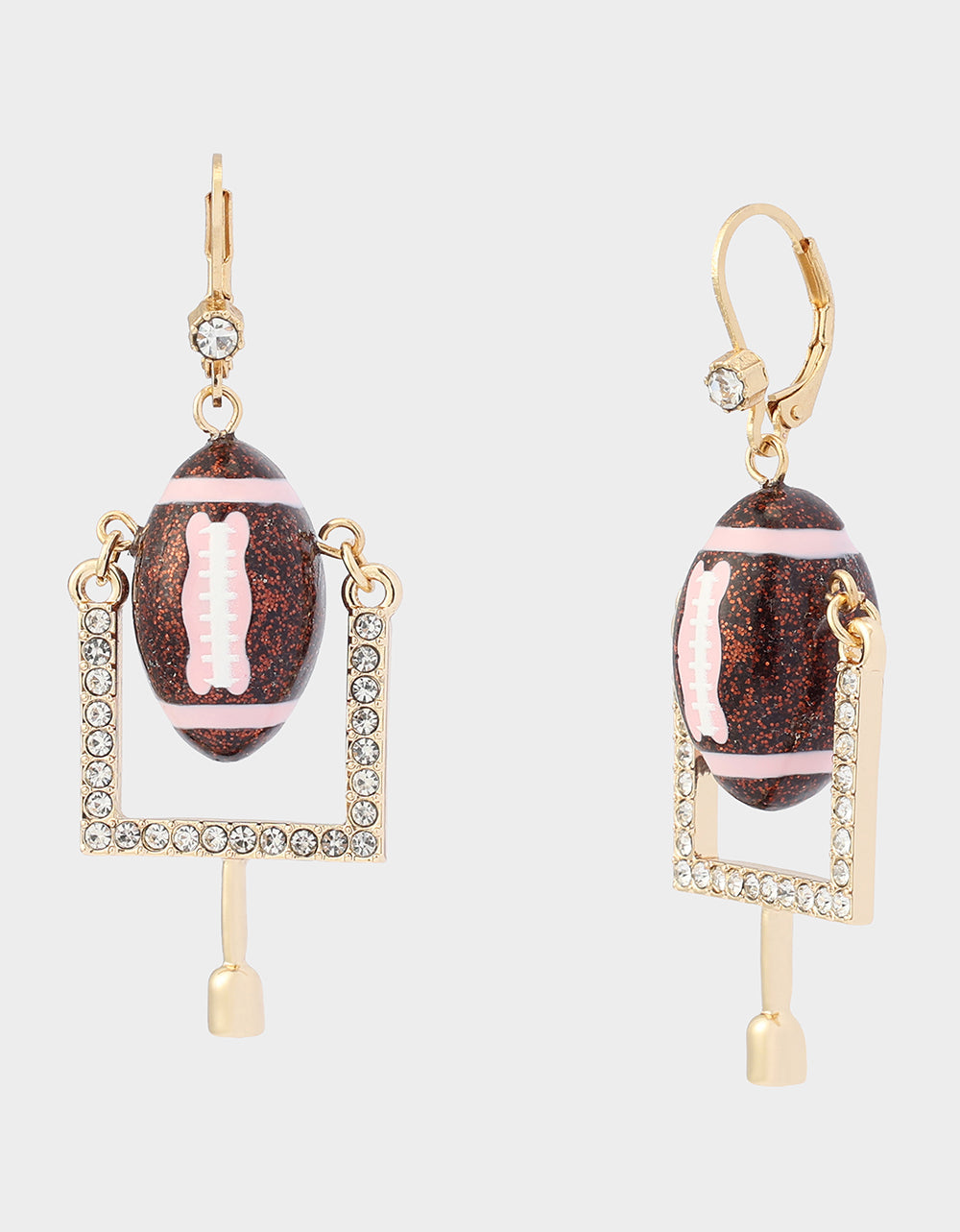 FIELD GOAL LEVERBACK EARRING BROWN
