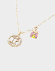 GEMINI CHARM PENDANT LIGHT PINK