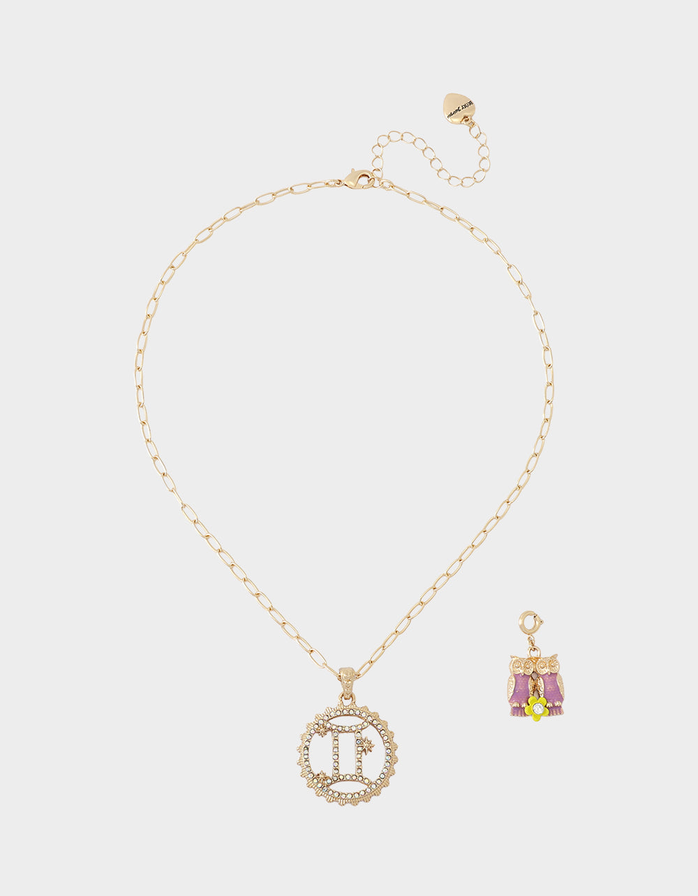 GEMINI CHARM PENDANT LIGHT PINK