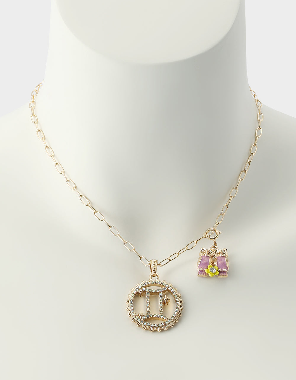 GEMINI CHARM PENDANT LIGHT PINK