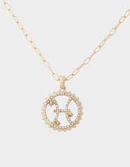PISCES CHARM PENDANT YELLOW
