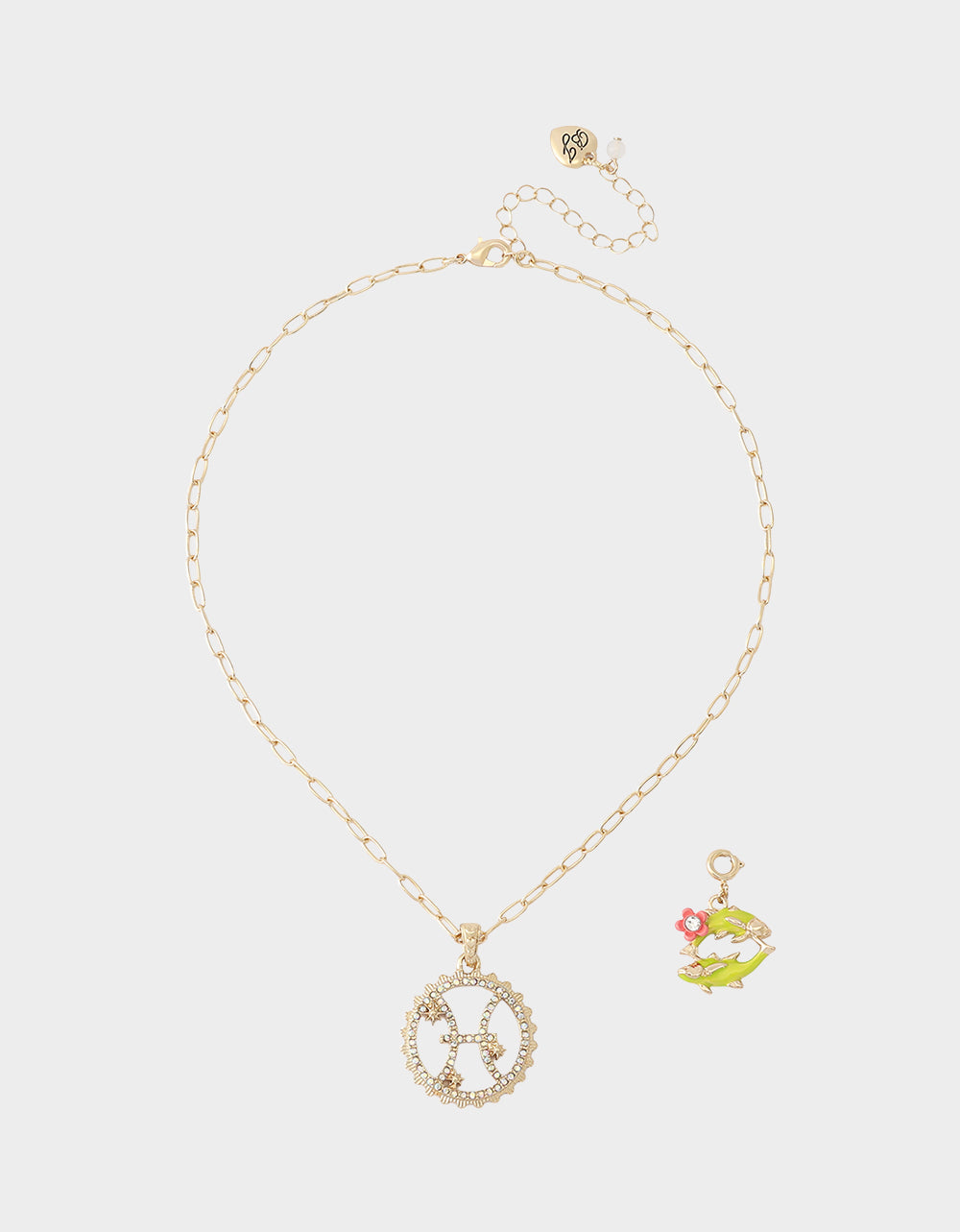 PISCES CHARM PENDANT YELLOW