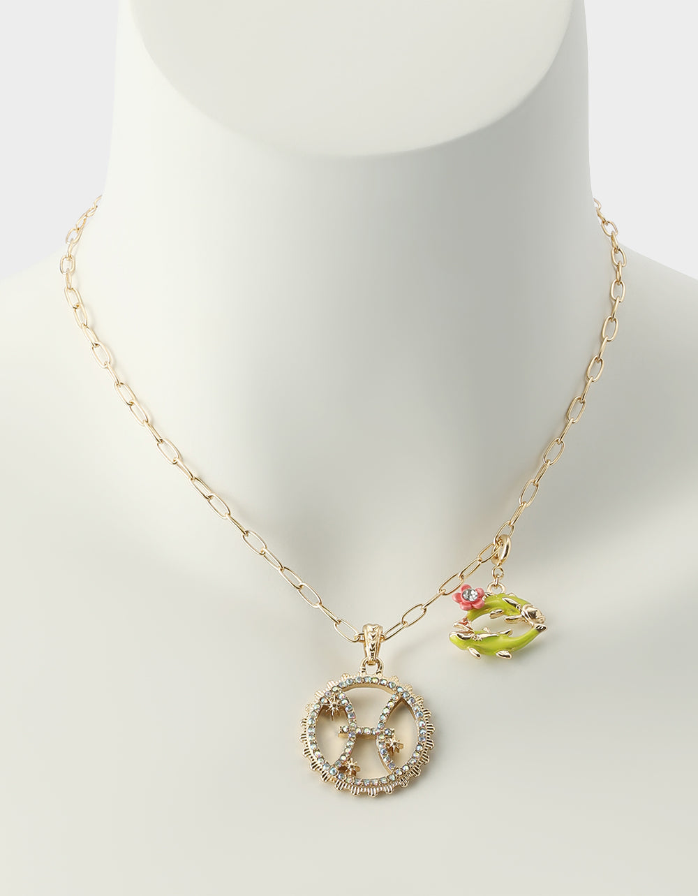 PISCES CHARM PENDANT YELLOW