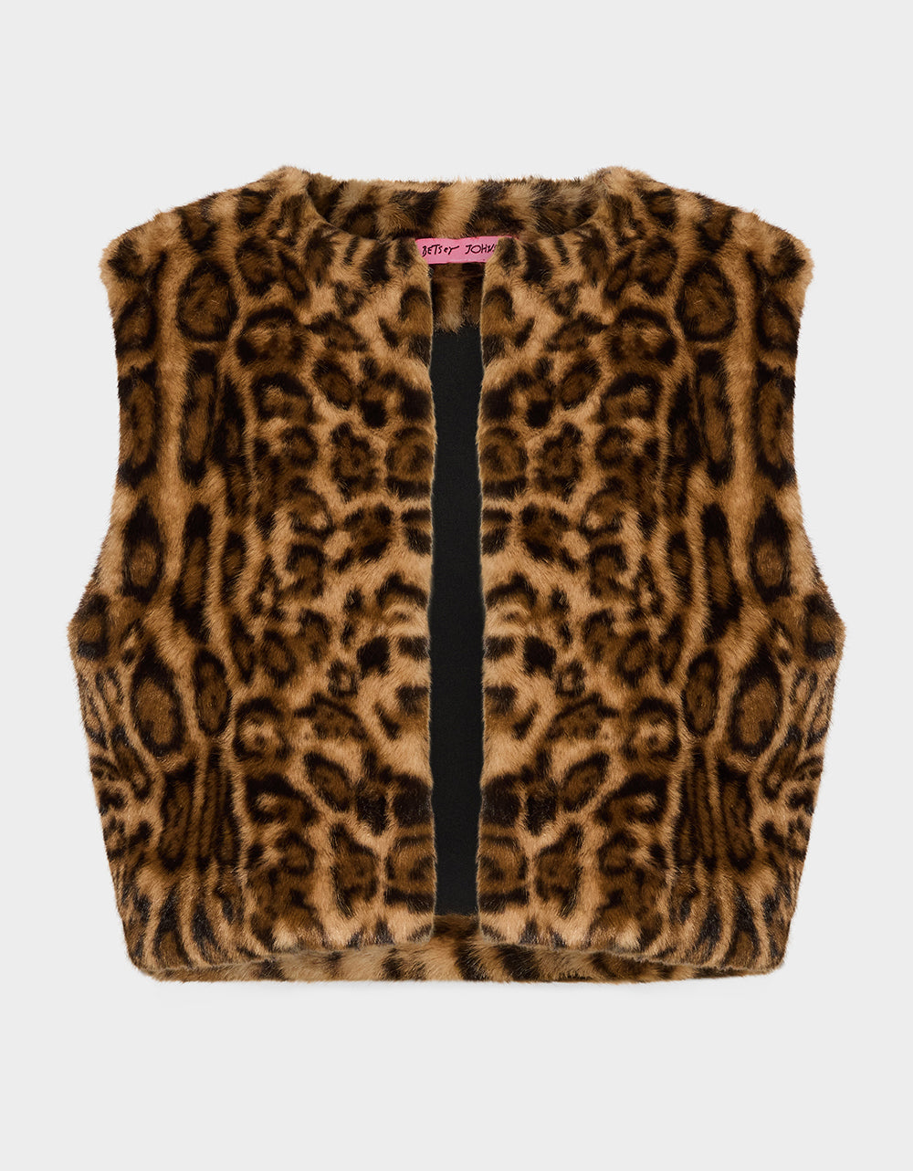 FAUX VEST LEOPARD
