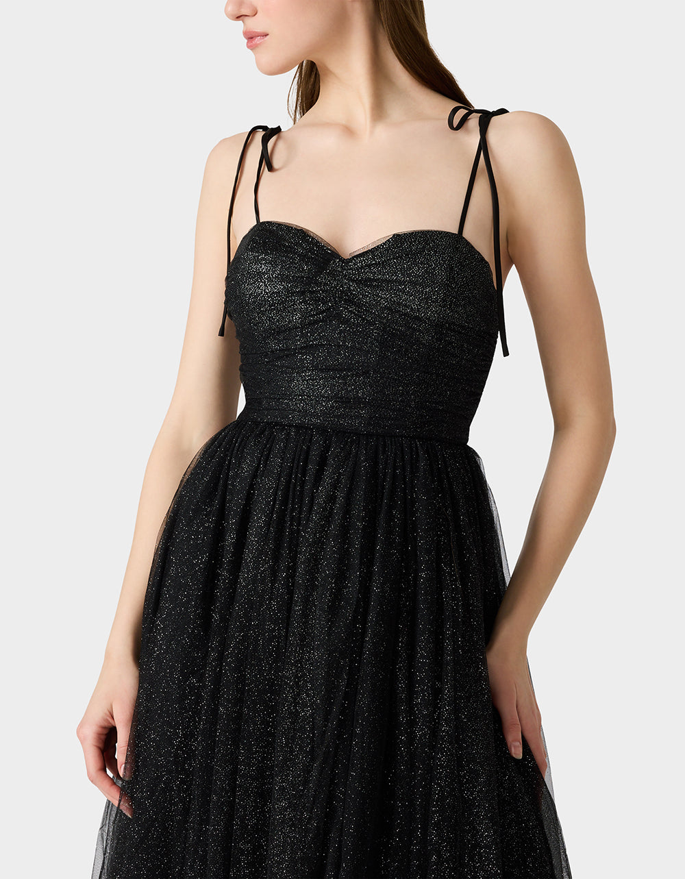 GLITTER TULLE MULTI BLACK