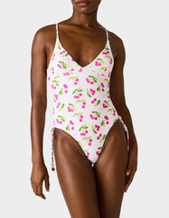 JUICY CHERRY ONE PIECE SWIMSUIT PINK MULTI