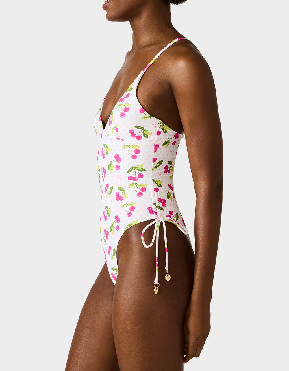JUICY CHERRY ONE PIECE SWIMSUIT PINK MULTI