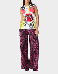 BETSEY'S ART GRAPHIC TOP WHITE