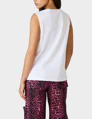 BETSEY'S ART GRAPHIC TOP WHITE