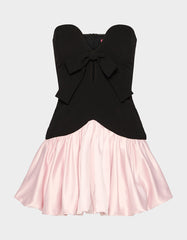 BETSEY'S BOW DRESS BLACK MULTI