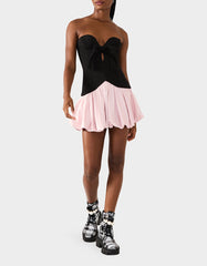 BETSEY'S BOW DRESS BLACK MULTI