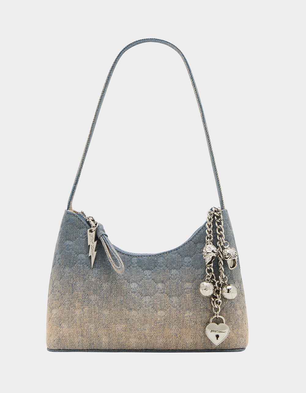 HEADLINER DEBOSS SHOULDER BAG DENIM