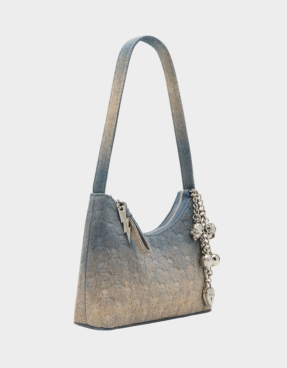 HEADLINER DEBOSS SHOULDER BAG DENIM