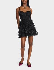 MIDNIGHT BLOOM DRESS BLACK